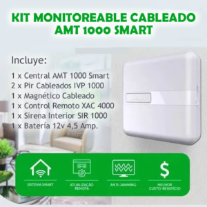 Kit Alarma Intelbras AMT 1000 cableado monitoreable