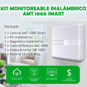 Kit Alarma Intelbras AMT 1000 inalámbrico monitoreable